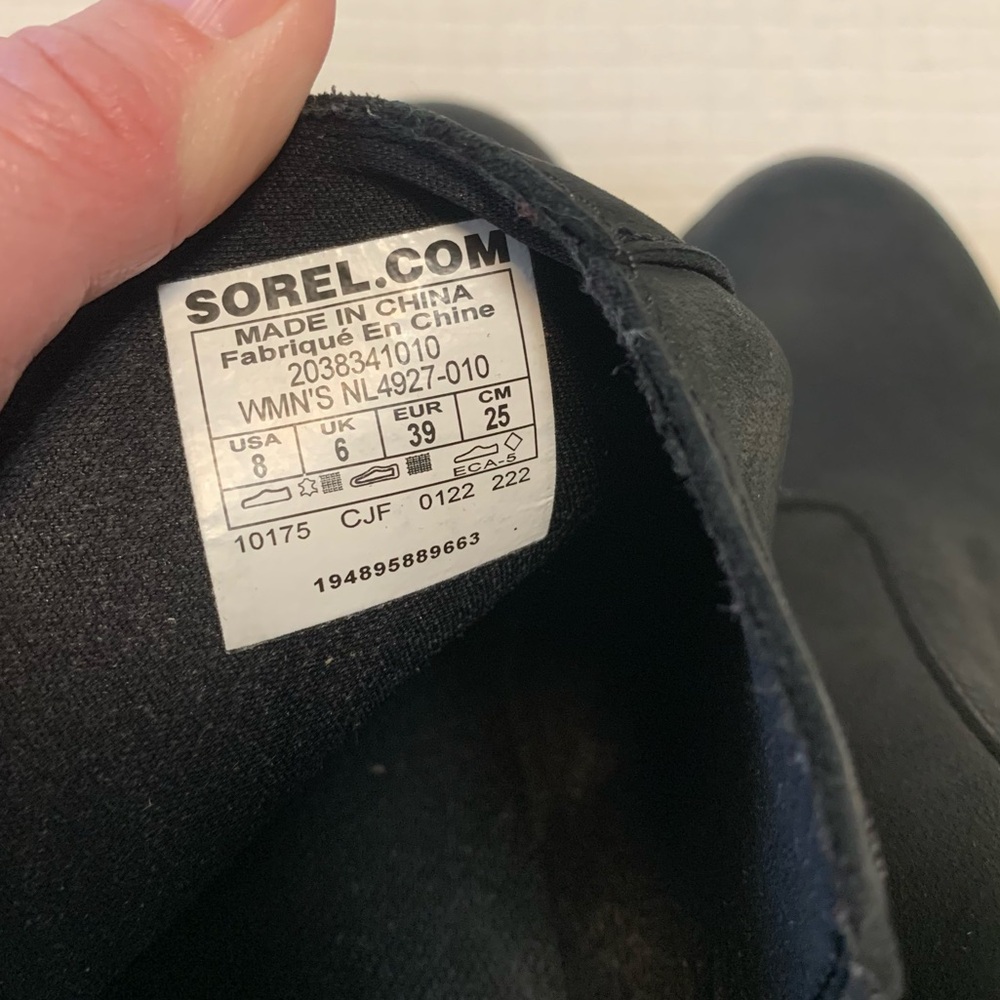 Sorel black leather ankle boots - Picture 8 of 16